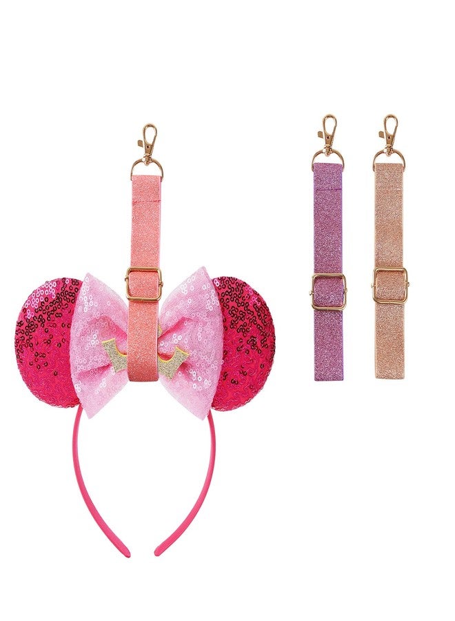 Fancheer 3Pcs Mouse Ears Headband Holder for Backpack Lanyard Strap Keychain Hanging Decor Organizer Trip Accessories - Image 1